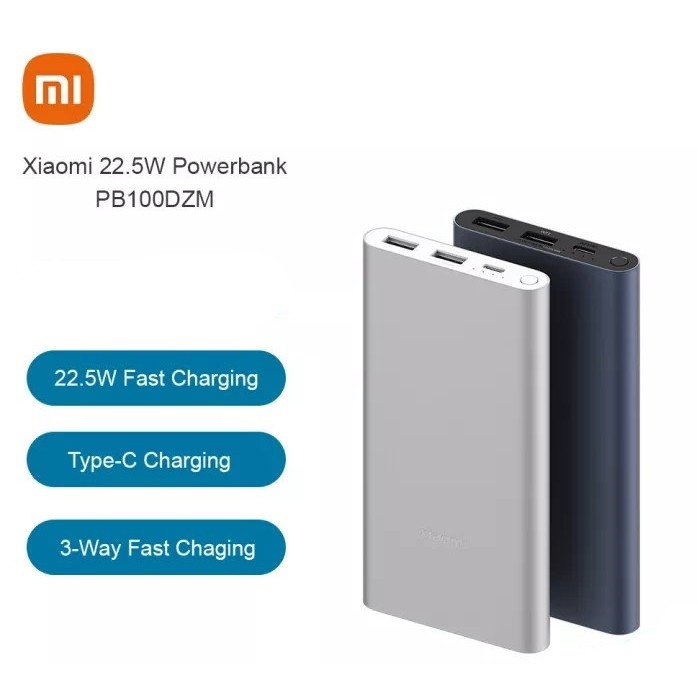 Xiaomi Powerbank 3 10000mah (Black) (22.5W Fast charging)