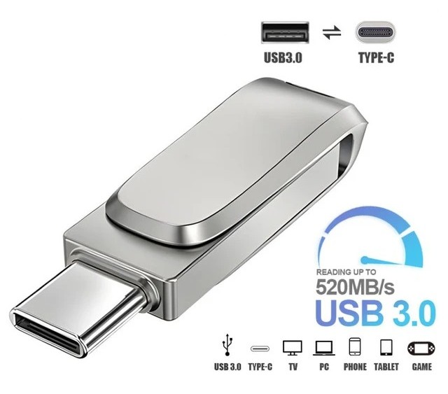 SanDisk Ultra Dual Drive Luxe USB Type C (USB 3.2) 256GB/512GB/1TB (400MB/s)