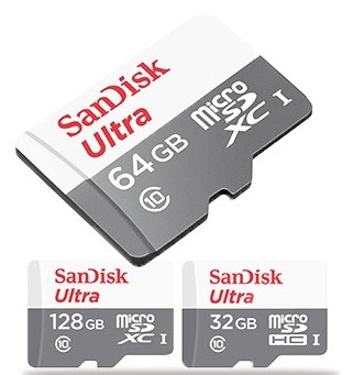 Sandisk Micro SD 32GB/64GB/128GB (100MBs)