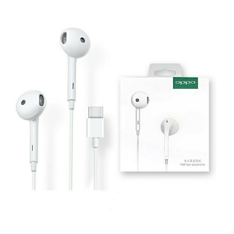 OPPO Type C Earphone (Stereo Audio with Mic & Volume Control)