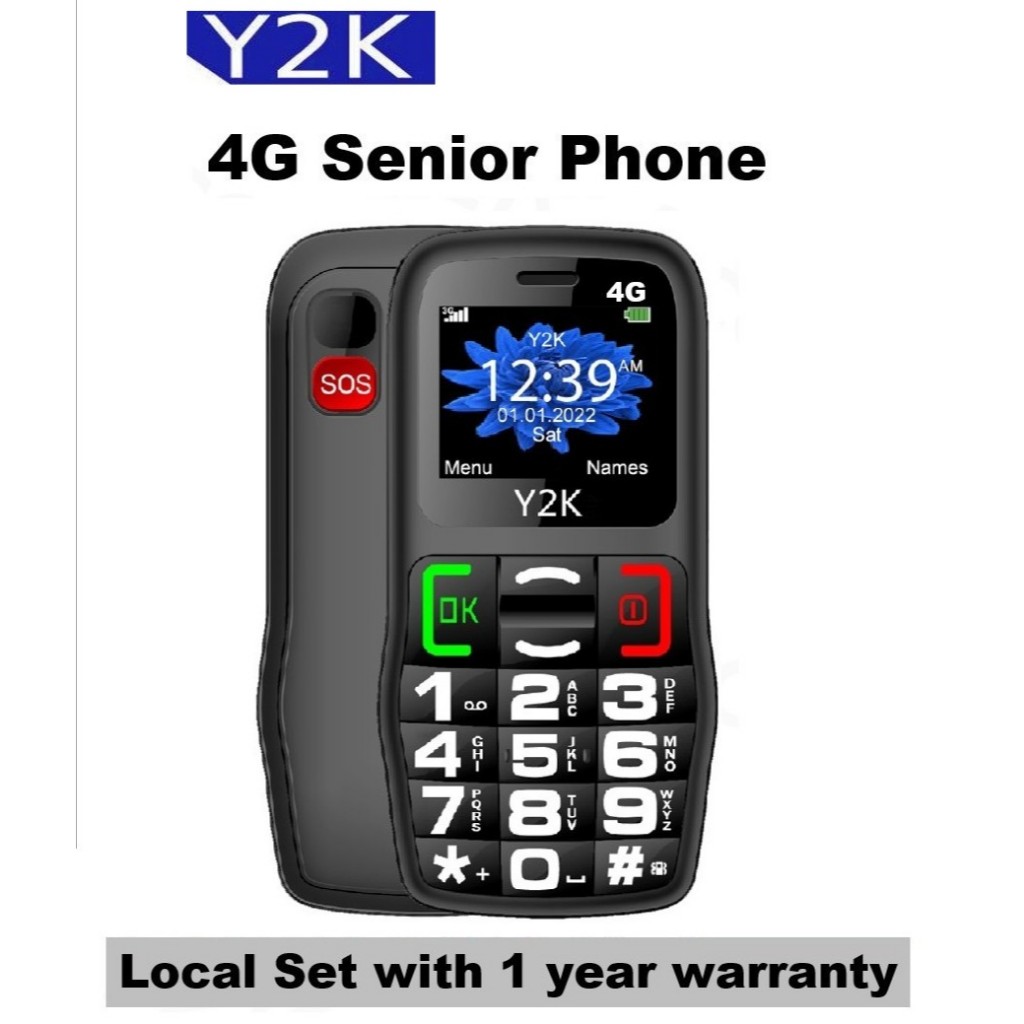 Y2K 4G Senior Phone (Non Camera)(Support TPG SIMBA Card)